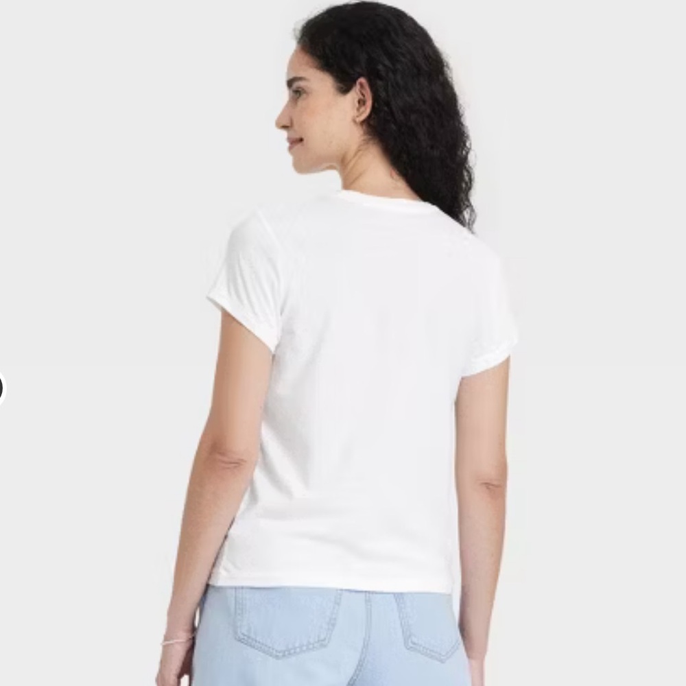 Women's Short Sleeve Crewneck T-Shirt - Picture 2 of 3